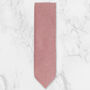 Wedding Handmade 100% Cotton Suede Tie In Pink, thumbnail 6 of 8