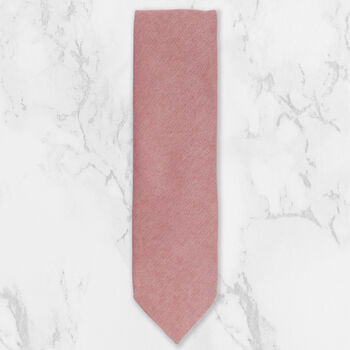 Wedding Handmade 100% Cotton Suede Tie In Pink, 6 of 8