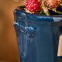 Set Of Two Personalised Blue Welly Boots Planters, thumbnail 5 of 9
