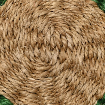 Kamaria: Green And Brown Woven Coaster Or Placemat, 5 of 5