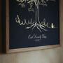 Shining Gold Foil Personalised Family Tree, thumbnail 5 of 12