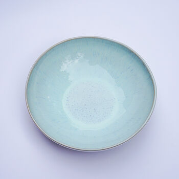 Handmade Ceramic Neptune Glaze Pasta Bowl, 2 of 7