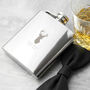Personalised Stag Stainless Steel Hip Flask, thumbnail 3 of 8