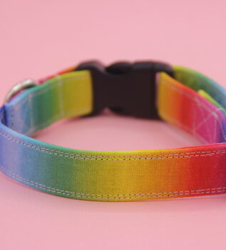 Rainbow Ombre Dog Collar, 6 of 9
