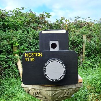 Personalised Camera Bird Box, 2 of 8