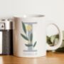 Personalised Floral Initial Mug, thumbnail 2 of 5