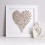 Framed 3D Champagne Gold Sparkle Butterfly Heart, thumbnail 1 of 7