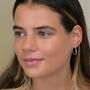 Sterling Silver Heart Hoop Earrings, thumbnail 5 of 7