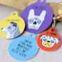 Day Of The Dead Halloween Dog ID Tag, thumbnail 7 of 12