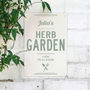 Personalised Herb Garden Metal Sign, thumbnail 3 of 6