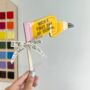 Personalised 'First Day Of' Acrylic Pencil Flag Keepsake, thumbnail 1 of 4