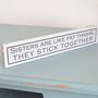 'Best Sister' Hand Painted Wooden Sign, thumbnail 3 of 5