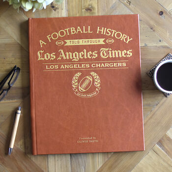 Los Angeles Chargers Personalised Gift Newspaper Book, 6 of 8