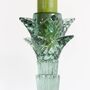 Green Montebello Glass Candlestick, thumbnail 3 of 4