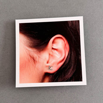 Be Free Sterling Silver Swallow Earrings, 3 of 7