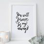 'You Will Forever Be My Always' Hand Lettered Print, thumbnail 1 of 1