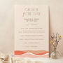 Palm Beach Wedding Order Of The Day Sign, thumbnail 1 of 3