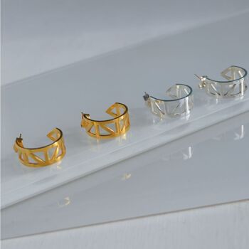 Blaise Huggie Hoop Earrings, 3 of 5