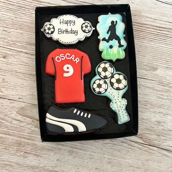 Personalised Football Fan Biscuit Gift, 10 of 12