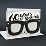 60th Birthday Card Glasses, thumbnail 3 of 3