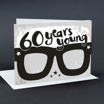 60th Birthday Card Glasses, 3 of 3