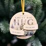 Personalised 'Sending A Hug' Christmas Bauble Thinking Of You Christmas Gift, thumbnail 1 of 3