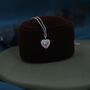 Opal Heart Pendant Necklace In Sterling Silver, thumbnail 6 of 11