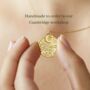 Queen Elizabeth Gold Plated Sixpence Initial Pendant, thumbnail 3 of 11