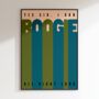 Yes Sir, I Can Boogie | Print | Disco Music Print | Music Poster | Wall Art | A5 A4 A3 | Bold | Typographic | Lyrics | Retro, thumbnail 8 of 8