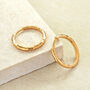 Small Hammered Hoop Earrings 18k Gold Plated, thumbnail 1 of 5