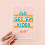 Go Get 'Em Kiddo Back To School Card, thumbnail 3 of 3