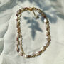 White Rectangular Pearl Versatile Sweater Necklace, thumbnail 4 of 5