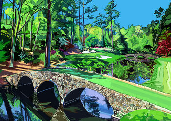 Augusta National Golf Club, Georgia, USA Art Print, 2 of 2