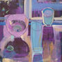 Framed Art Still Life Painting Purple Light, thumbnail 3 of 4