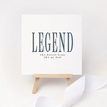 Personalised Legend Father's Day Card, 4 of 4