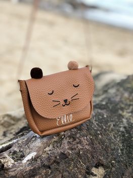 Kids Teddy Bear Personalised Coin Purse Bag, 3 of 6