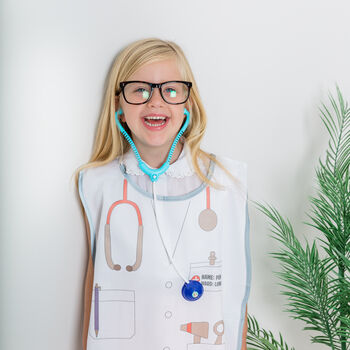 Personalised Kids Dress Up Doctors Outfit / Tabard, 2 of 12