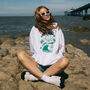 Heat Wave Women's Slogan Hoodie With Sun Graphic, thumbnail 3 of 4