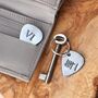 6th Anniversary Iron Guitar Pick Key Ring Or Token, thumbnail 1 of 9