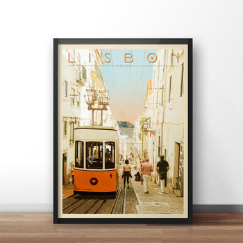Lisbon Vintage Style Travel Print, 3 of 5