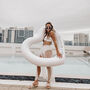 Personalised White Heart Pool Float, thumbnail 1 of 6