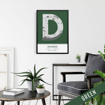 Dundee City Map Wall Art Print, 2 of 9