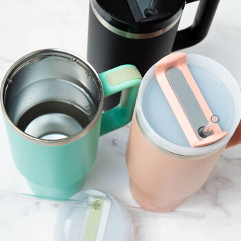 Personalised Jet Black 40oz Double Wall Insulated Travel Cup, 4 of 4
