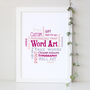 Personalised 18th Birthday Word Art Gift For Her, thumbnail 3 of 6