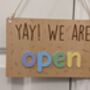 We Are Open / Closed Two Side Shop Sign Door 3D Acrylic, thumbnail 5 of 12