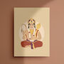 Hanuman Art Print Hindu Wall Decor, thumbnail 1 of 2