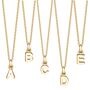 22ct Gold Plated And Silver Mini Initial Necklace, thumbnail 2 of 6