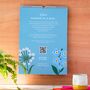 Family Organiser 2025 Wall Calendar Flower Design A3, thumbnail 2 of 6