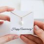 Pearl Necklace – Anniversary Gift For Her, thumbnail 1 of 10