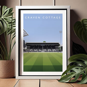 Fulham Fc Craven Cottage From The Centre Circle Poster, 3 of 7